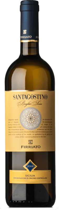 24,95 € Spedizione Gratuita | Vino Bianco Firriato Santagostino Baglio Sorìa D.O.C. Sicilia Sicilia Italia Chardonnay, Catarratto Bottiglia 75 cl