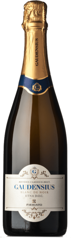 24,95 € 免费送货 | 白起泡酒 Firriato Gaudensius Blanc de Noir 香槟 D.O.C. Etna 西西里岛 意大利 Nerello Mascalese 瓶子 75 cl