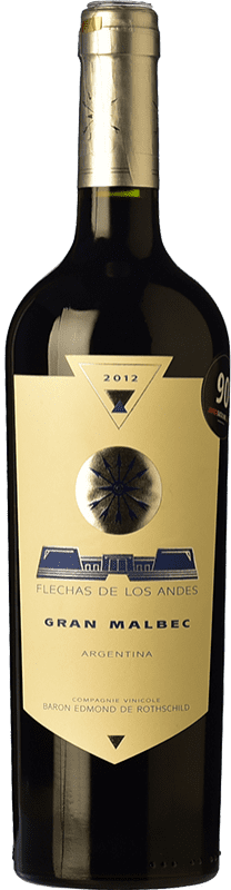 22,95 € Kostenloser Versand | Rotwein Flecha de los Andes Gran Malbec Alterung I.G. Valle de Uco Uco-Tal Argentinien Malbec Flasche 75 cl