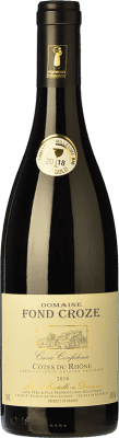 10,95 € Kostenloser Versand | Rotwein Fond Croze Confidence Cuvée Eiche A.O.C. Côtes du Rhône Rhône Frankreich Syrah, Garnacha — Grenache Eco — Biologisch 75 cl
