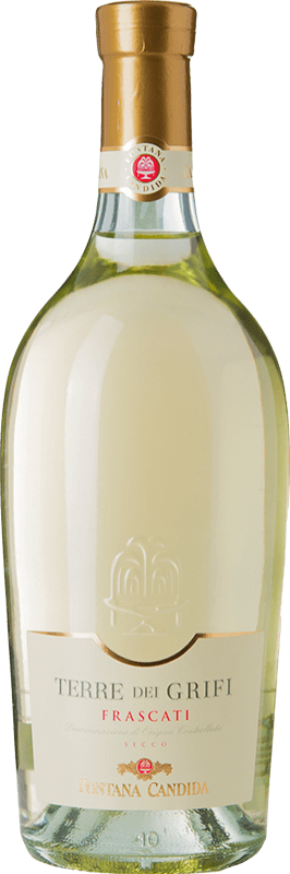 9,95 € Free Shipping | White wine Fontana Candida Terre dei Grifi D.O.C. Frascati Lazio Italy Trebbiano Toscano, White Malvasia, Malvasia del Lazio Bottle 75 cl