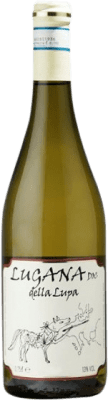 15,95 € Envio grátis | Vinho branco Ca' Lojera Della Lupa D.O.C. Lugana Lombardia Itália Trebbiano di Lugana Garrafa 75 cl
