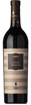 19,95 € Envio grátis | Vinho tinto Fontanafredda Ebbio D.O.C. Langhe Piemonte Itália Nebbiolo Garrafa 75 cl