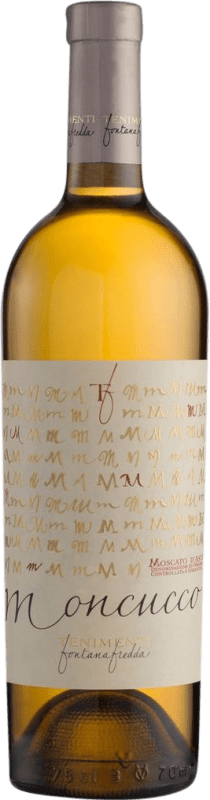 22,95 € Spedizione Gratuita | Vino dolce Fontanafredda Moncucco D.O.C.G. Moscato d'Asti Piemonte Italia Moscato Bianco Bottiglia 75 cl