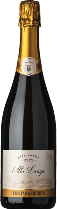 29,95 € Kostenloser Versand | Weißer Sekt Fontanafredda Extra Brut D.O.C. Alta Langa Piemont Italien Pinot Schwarz, Chardonnay Flasche 75 cl