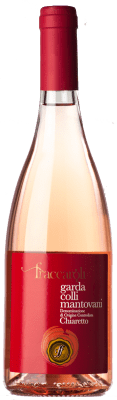 10,95 € 免费送货 | 玫瑰酒 Fraccaroli Colli Mantovani Chiaretto 年轻的 D.O.C. Garda 伦巴第 意大利 Merlot, Cabernet Sauvignon, Rondinella 瓶子 75 cl