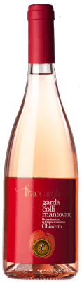 10,95 € Бесплатная доставка | Розовое вино Fraccaroli Colli Mantovani Chiaretto молодое D.O.C. Garda Ломбардии Италия Merlot — Мерло, Cabernet Sauvignon — Каберне Совиньон, Rondinella — Рондинелла 75 cl
