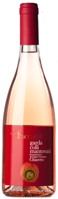 10,95 € Spedizione Gratuita | Vino rosato Fraccaroli Colli Mantovani Chiaretto Giovane D.O.C. Garda lombardia Italia Merlot, Cabernet Sauvignon, Rondinella Bottiglia 75 cl