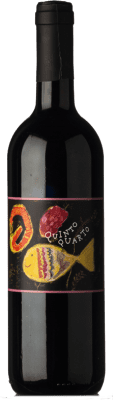 19,95 € Бесплатная доставка | Красное вино Franco Terpin Quinto Quarto Rosso I.G.T. Friuli-Venezia Giulia Фриули-Венеция-Джулия Италия Merlot, Cabernet Sauvignon бутылка 75 cl