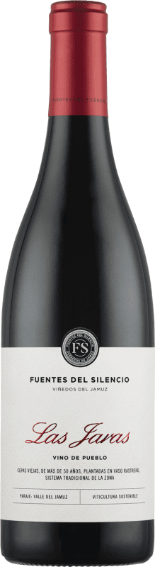 16,95 € 送料無料 | 赤ワイン Fuentes del Silencio Las Jaras Crianza — クリアンサ I.G.P. Vino de la Tierra de Castilla y León カスティーリャ・イ・レオン スペイン Garnacha — グルナッシュ, Mencía — メンシア, Prieto Picudo ボトル 75 cl