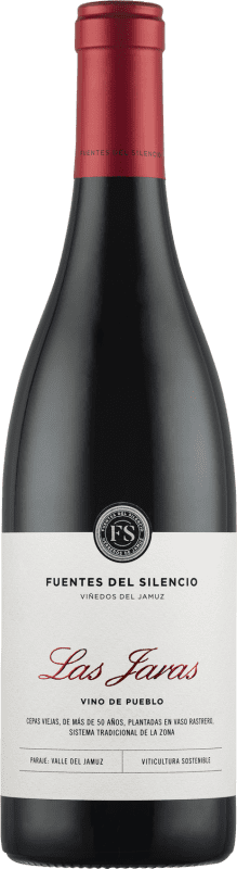 15,95 € Envío gratis | Vino tinto Fuentes del Silencio Las Jaras Crianza I.G.P. Vino de la Tierra de Castilla y León Castilla y León España Mencía, Garnacha Tintorera, Prieto Picudo Botella 75 cl