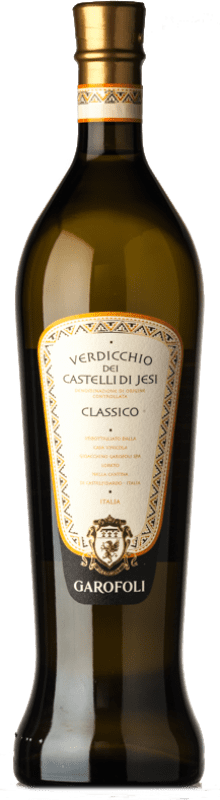 10,95 € Envio grátis | Vinho branco Garofoli Anfora D.O.C. Verdicchio dei Castelli di Jesi Marche Itália Verdicchio Garrafa 75 cl