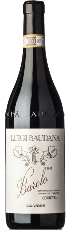121,95 € Spedizione Gratuita | Vino Rosso G.D. Vajra Luigi Baudana Cerretta D.O.C.G. Barolo Piemonte Italia Nebbiolo 75 cl
