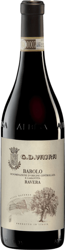 85,95 € Free Shipping | Red wine G.D. Vajra Ravera D.O.C.G. Barolo Piemonte Italy Nebbiolo Bottle 75 cl