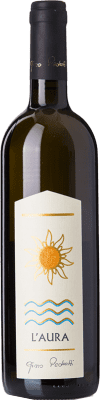 19,95 € Envío gratis | Vino Blanco Gino Pedrotti L'Aura D.O.C. Trentino Trentino-Alto Adige Italia Chardonnay, Nosiola 75 cl