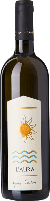 18,95 € Бесплатная доставка | Белое вино Gino Pedrotti L'Aura D.O.C. Trentino Трентино-Альто-Адидже Италия Chardonnay, Nosiola бутылка 75 cl