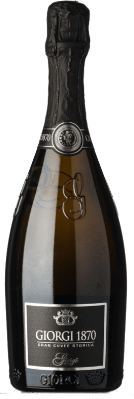 26,95 € Envoi gratuit | Vin Mousseux Blanc Giorgi Storica 1870 Brut Classique, Grande Cuvée D.O.C. Oltrepò Pavese Lombardia Italie Pinot Noir Bouteille 75 cl