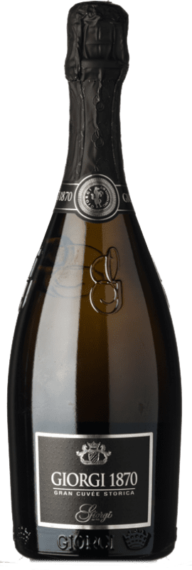 25,95 € Kostenloser Versand | Weißer Sekt Giorgi Gran Cuvée Storica 1870 Brut D.O.C.G. Oltrepò Pavese Metodo Classico Lombardei Italien Spätburgunder Flasche 75 cl