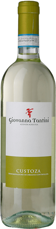 12,95 € Spedizione Gratuita | Vino bianco Giovanna Tantini D.O.C. Bianco di Custoza Veneto Italia Trebbiano, Chardonnay, Garganega Bottiglia 75 cl