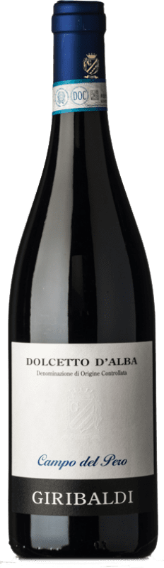 14,95 € Бесплатная доставка | Красное вино Azienda Giribaldi Campo del Pero D.O.C.G. Dolcetto d'Alba Пьемонте Италия Dolcetto бутылка 75 cl