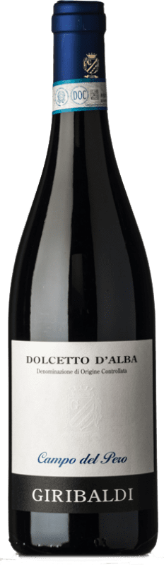 14,95 € Kostenloser Versand | Rotwein Azienda Giribaldi Campo del Pero D.O.C.G. Dolcetto d'Alba Piemont Italien Dolcetto Flasche 75 cl