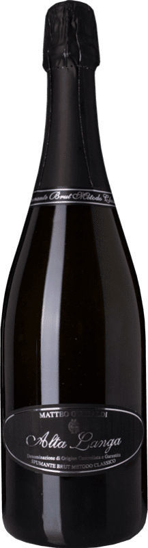25,95 € Envío gratis | Espumoso blanco Azienda Giribaldi Matteo Brut D.O.C. Alta Langa Piemonte Italia Pinot Negro, Chardonnay Botella 75 cl