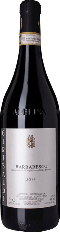 64,95 € Spedizione Gratuita | Vino rosso Azienda Giribaldi D.O.C.G. Barbaresco Piemonte Italia Nebbiolo Bottiglia 75 cl