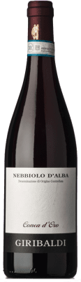 18,95 € Kostenloser Versand | Rotwein Azienda Giribaldi Conca d'Oro D.O.C. Nebbiolo d'Alba Piemont Italien Nebbiolo Flasche 75 cl