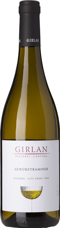 15,95 € Spedizione Gratuita | Vino bianco Girlan D.O.C. Alto Adige Trentino-Alto Adige Italia Gewürztraminer Bottiglia 75 cl