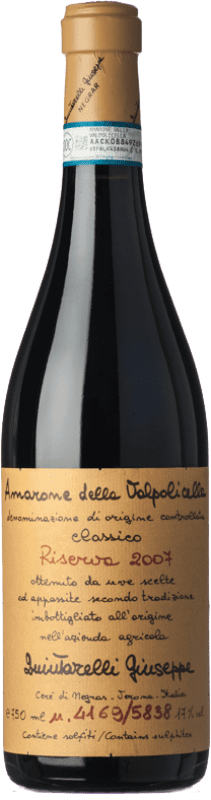 615,95 € Envoi gratuit | Vin Rouge Quintarelli Classique Réserve D.O.C.G. Amarone della Valpolicella Vénétie Italie Corvina, Rondinella, Molinara Bouteille 75 cl