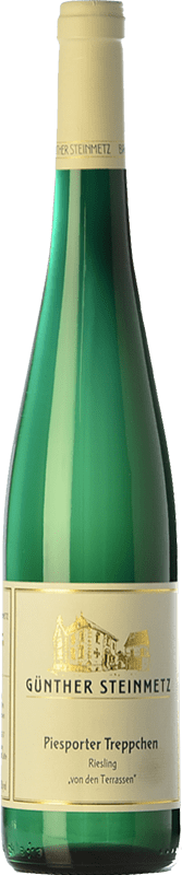 51,95 € 免费送货 | 白酒 Günther Steinmetz Piesporter Treppchen Von Terrassen 年轻的 Q.b.A. Mosel 德国 Riesling 瓶子 75 cl