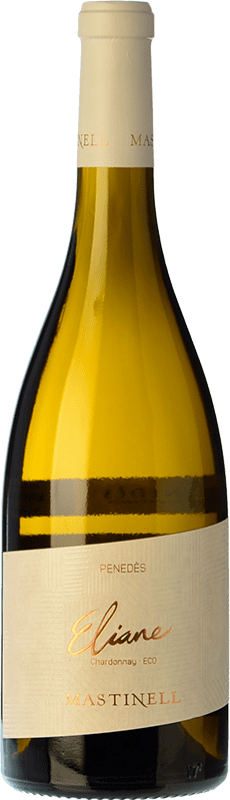 14,95 € 免费送货 | 白酒 MasTinell Eliane D.O. Penedès 加泰罗尼亚 西班牙 Chardonnay 瓶子 75 cl