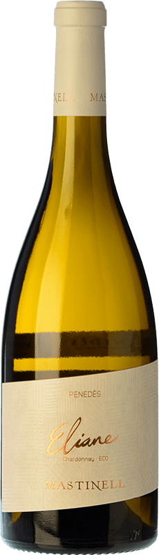 13,95 € Envío gratis | Vino blanco MasTinell Eliane D.O. Penedès Cataluña España Chardonnay Ecológico Botella 75 cl