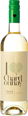8,95 € Spedizione Gratuita | Vino bianco I Heart Ungheria Chardonnay Bottiglia 75 cl
