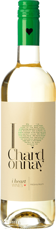 6,95 € Kostenloser Versand | Weißwein I Heart Ungarn Chardonnay 75 cl