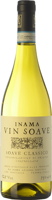 13,95 € Envío gratis | Vino Blanco Inama Classico — Clásico D.O.C. Soave Veneto Italia Garganega 75 cl
