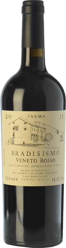 29,95 € 免费送货 | 红酒 Inama Rosso Bradisismo I.G.T. Veneto 威尼托 意大利 Cabernet Sauvignon, Carmenère 瓶子 75 cl