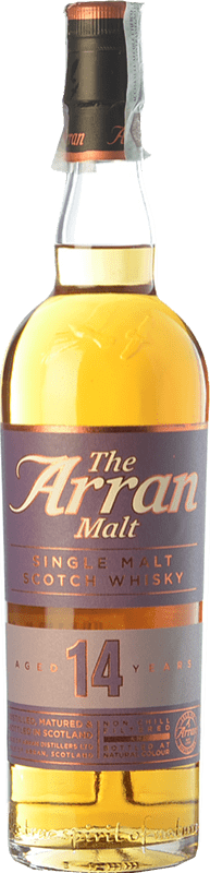 65,95 € Kostenloser Versand | Whiskey Single Malt Isle Of Arran Scotch Whisky Inseln Großbritannien 14 Jahre Flasche 70 cl