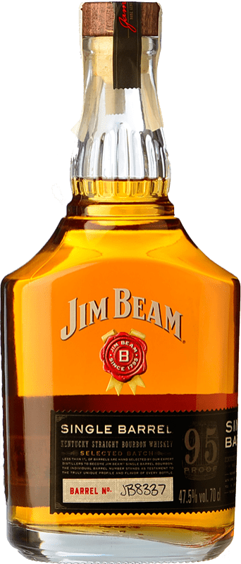 31,95 € Envoi gratuit | Whisky Bourbon Jim Beam Single Barrel Kentucky États Unis Bouteille 75 cl