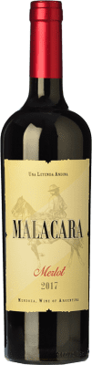 16,95 € Envío gratis | Vino Tinto Kauzo Malacara Joven I.G. Mendoza Mendoza Argentina Merlot 75 cl