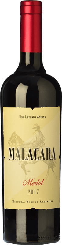 15,95 € Envío gratis | Vino tinto Kauzo Malacara Joven I.G. Mendoza Mendoza Argentina Merlot Botella 75 cl