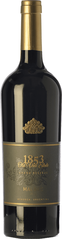39,95 € Spedizione Gratuita | Vino rosso Kauzo 1853 Gran Riserva I.G. Valle de Uco Uco Valley Argentina Malbec Bottiglia 75 cl