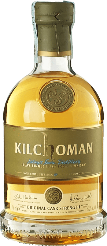 102,95 € Free Shipping | Single Malt Whisky Kilchoman Cask Strength, Original Islay United Kingdom 70 cl