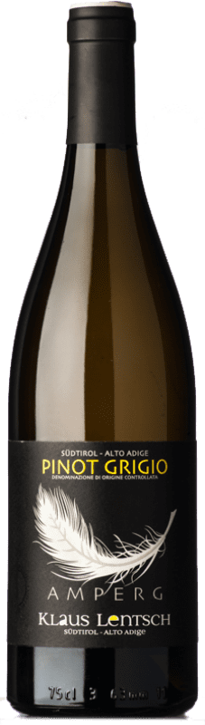 14,95 € Envio grátis | Vinho branco Klaus Lentsch Amperg D.O.C. Alto Adige Trentino-Alto Adige Itália Pinot Cinza Garrafa 75 cl