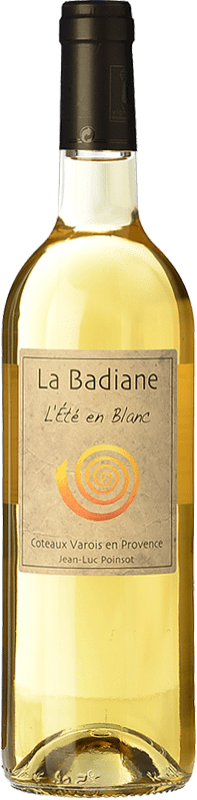 13,95 € Бесплатная доставка | Белое вино La Badiane L'Été en Blanc A.O.C. Côtes de Provence Прованс Франция Sémillon, Vermentino, Clairette Blanche бутылка 75 cl