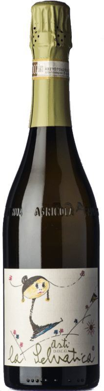 14,95 € Spedizione Gratuita | Spumante Bianco La Caudrina La Selvatica D.O.C.G. Asti Piemonte Italia Moscato 75 cl