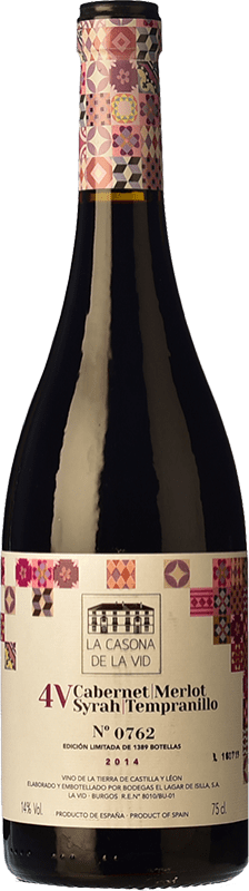 26,95 € Free Shipping | Red Wine Lagar de Isilla La Casona de la Vid 4V Crianza — Aged I.G.P. Vino de la Tierra de Castilla y León Castilla y León Spain Tempranillo, Merlot, Syrah — Shiraz, Cabernet Sauvignon Bottle 75 cl