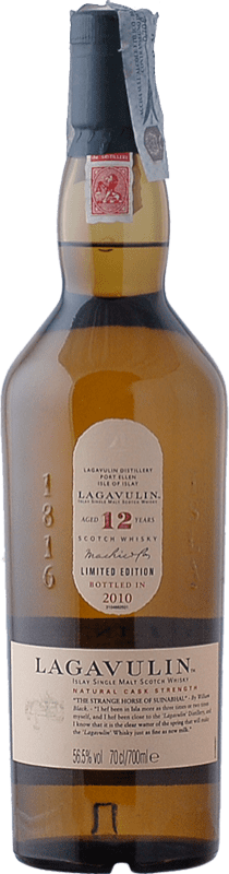 83,95 € 免费送货 | 威士忌单一麦芽威士忌 Lagavulin 艾莱 英国 12 岁 瓶子 70 cl