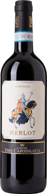 18,95 € Бесплатная доставка | Красное вино La Montecchia Conte Emo Capodilista D.O.C. Colli Euganei Венето Италия Merlot бутылка 75 cl