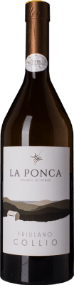 19,95 € Spedizione Gratuita | Vino bianco La Ponca D.O.C. Collio Goriziano-Collio Friuli-Venezia Giulia Italia Friulano Bottiglia 75 cl